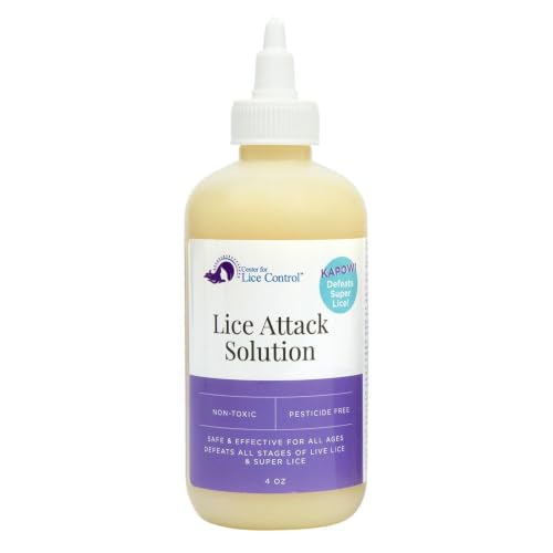 Kapow 4oz Head Lice Attack Solution that Kills Lice & Eggs - Non-Toxic, Pesticide-Free, Strong Yet Gentle Formula with Pleasant Scent, Safe for Sensitive Scalps and Family Use 4 Fl Oz (Pack of 1)