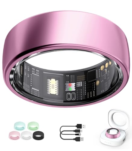 AI Smart Ring for Women Men, Health Ring with AI Health Analysis Lavender Pink 6#