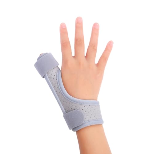 lefeke Kids Thumb Brace Splint Arthritis Pain and Support(Grey-S) Small