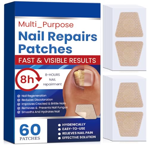 Fungal Nail Patches 60 Pcs,Upgraded Toe Nail Fungus Treatments 60 Count (Pack of 1)