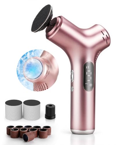 Electric Foot Callus Remover with Ice Compress, 50 Sanding Discs