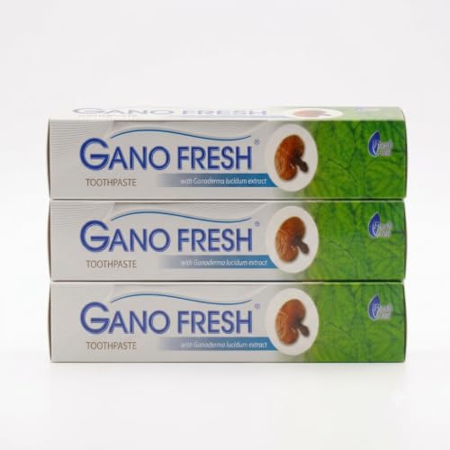 Gano Toothpaste with Ganoderma Extract, Herbal Toothpaste for Fresh Breath & Daily Oral Care, Gentle Cleaning & Natural Whitening Support, 150 g, (Pack of 3)