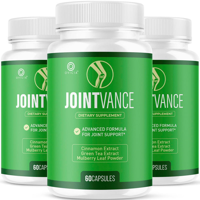 (3 Pack) JointVance Capsules - Advanced Formula Joint Vance Joint Support Pills Daily All Natural Maximum Strength, Premium Vitamins for Overall Health & Wellness Reviews, 180 Capsules for 3 Months