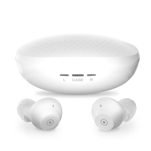 JINGHAO Rechargeable Digital Hearing Aids for Seniors Adults In-Ear Discreet Design, In-Ear Touch Control Automatic Noise Cancellation, Volume Levels, 4 Scene Modes, 120H Long Battery