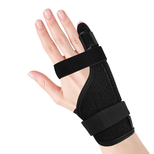 Pinky Finger Splint, Trigger Finger Splints for Little Finger, Pinky Hand Support Brace for Left & Right Hand, Metacarpal Wrist Fingers Immobilizer for Arthritis, Tendonitis, Injury