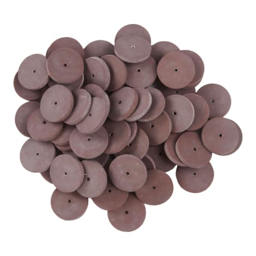 Dental Rubber Polishing Wheels for Jewelry,Lab Rotary Tool Brown 100 Pcs