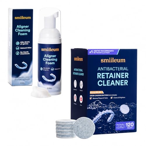 Aligner Cleaner Foam and Retainer Cleaning Tablets