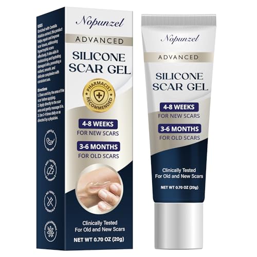 Silicone Scar Gel: Silicone Gel for Scars - Scar Cream - Advanced Scar Removal Cream for Old and New Scars - Medical Grade Silicone - Scalds Surgery Injury Stitches Burns - Fast Absorbing - 20g
