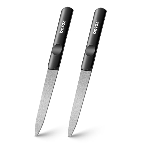 BEZOX Metal Nail File Black Short