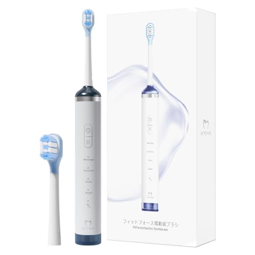 FitForce Sonic Electric Toothbrush, 4 Modes, 2 Intensities Each