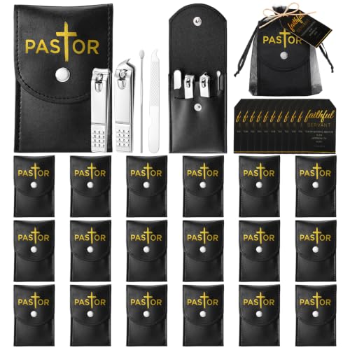 24 Set Christian Gift Bulk for Men Pastor Religious Manicure Set 24