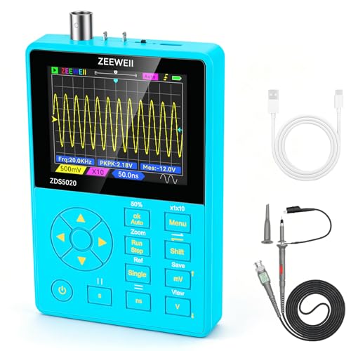 3 in 1 Portable Oscilloscope 20MHz Bandwidth, Handheld Signal Generator