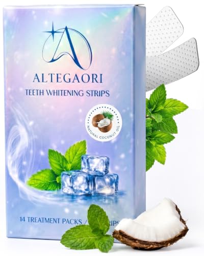 Professional Teeth Whitening Strips Kit, 14 Treatments 28 White Strips Enamel Safe, Gentle for Sensitive Teeth, Removes Coffee, Tea, Wine & Tobacco Stains Whitening Care for a Brighter Smile