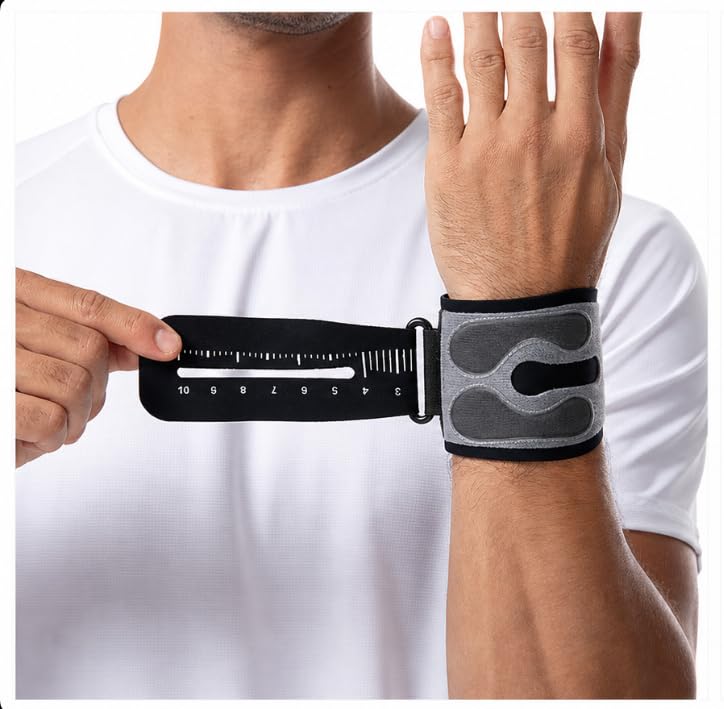 TFCC Wrist Brace for Ulnar Wrist Pain, Dual Pressure Pads & Numbered Strap