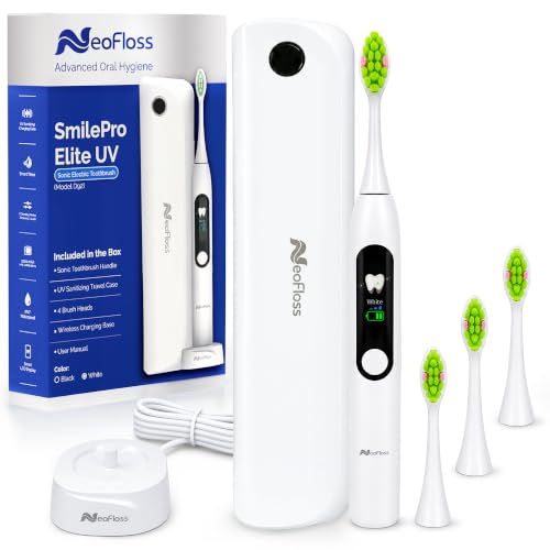 SmilePro Elite UV Sonic Electric Toothbrush, White