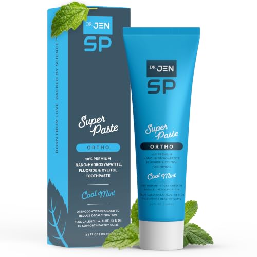 Dr. Jen Ortho Super Paste Toothpaste, 10% Nano Hydroxyapatite