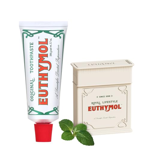 EUTHYMOL Deep Oral Care Duo - Original Toothpaste & Pink Dental Floss 50M