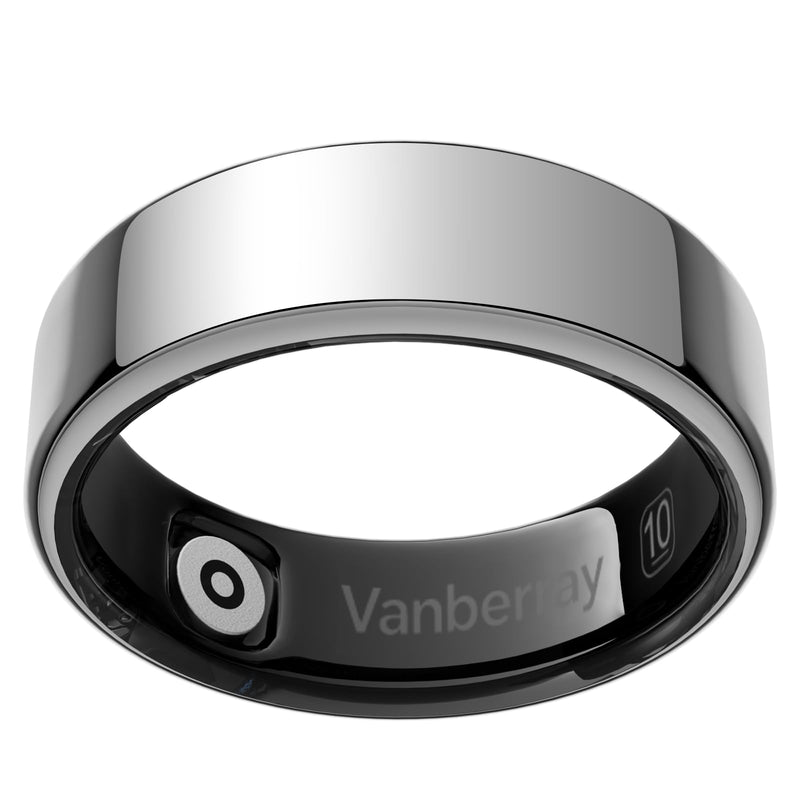 2026 Smart Ring For Women & Men, Sleep Health Fitness Tracker, Silver 7