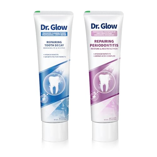 Dr. Glow Gum Disease Toothpaste 3.52oz + Adult Cavity Repair Toothpaste 3.52oz