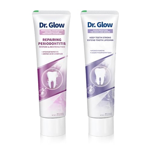 Dr. Glow Gum Disease Toothpaste 3.52oz + Toothpaste for Seniors 3.52oz