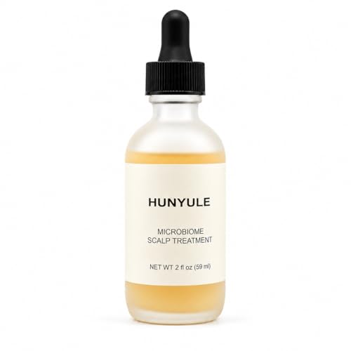 HUNYULE Microbiome-Friendly Scalp Serum, 2 oz – Leave-In Serum for Itchy, Dry & Sensitive Scalp, Supports Fuller-Looking Hair
