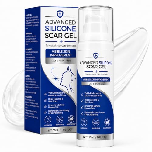 Advanced Silicone Scar Gel for Old & New Scars, C-Section & Acne, 50ML