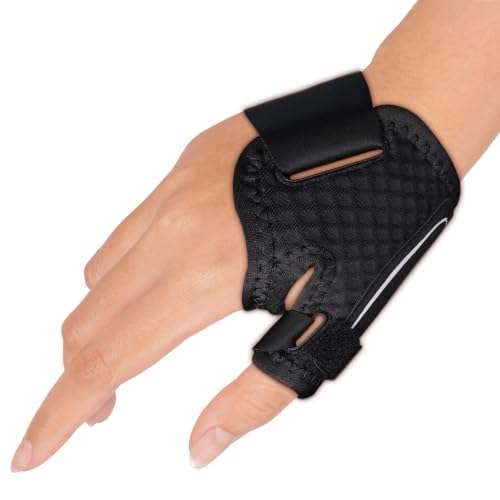 Fit Geno Thumb Brace, Thumb Spica Splint for De Quervain's Arthritis Trigger Thumb Tendonitis, CMC Thumb Stabilizer Full Wrist Mobility — Gray, Right Hand, Small (Palm 6.2"-7.5") Small - Right Hand