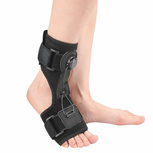 Starsouce Plantar Fasciitis Night Splint – Adjustable Foot Drop Brace with Dial Control, Breathable Foot Support for Plantar Fasciitis, Achilles Tendonitis, Foot Drop