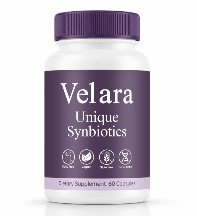 Velara Moisture & Feminine Probiotic Supplement with Cranberry, Hyaluronic Acid, Maca & Vitamin D3 - Supports Vaginal Dryness, 60 Count 1