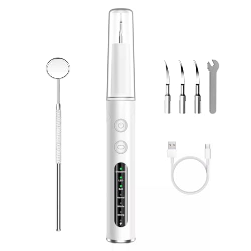Plaque Remover for Teeth Rechargeable Tartar Remover&Cleaner Tool with LED