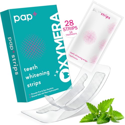 Pap+ Teeth Whitening Strips for Sensitive Teeth, 14 Treatments
