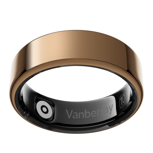 2026 Smart Ring for Women & Men, 5-7 Day Battery Life, Sleep/Stress/Heart Rate/Blood Oxygen/Fitness Health Tracker Ring, No App Subscription, iOS & Android Compatible (Light Champagne, 10) Light Champagne10