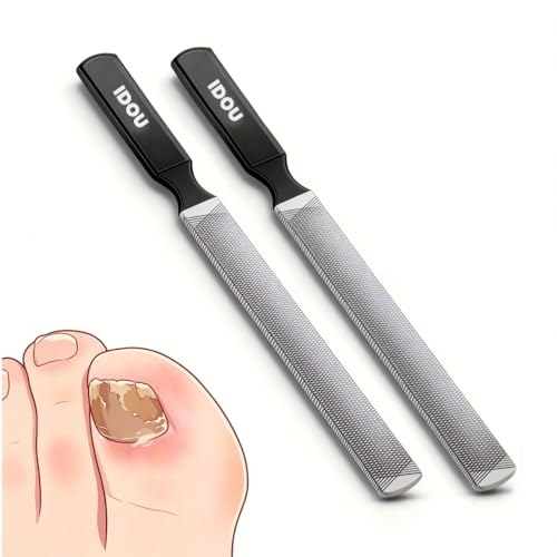 2PCS Long Metal Nail File – Toenail File for Thick & Natural Nails/TC Black