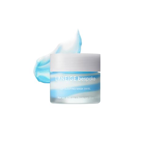 LANEIGE Bespoke Lip Sleeping Mask | Customized Hydrating Overnight Treatment | Vitamin C, Shea & Murumuru Seed Butter, Antioxidants | For Flaky, Dry Lips | Korean Skin Care 2 Scent Custom Swirl