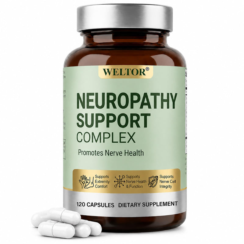 Neuropathy Supplements, Nerve Savior for Neuropathy Support Feet and Hands | for 600mg Alpha Lipoic Acid and Vitamins B & B12, Scientific Nerve Health Supplement, Peripheral Comfort Formula, 120 Count 120 Count (Pack of 1)