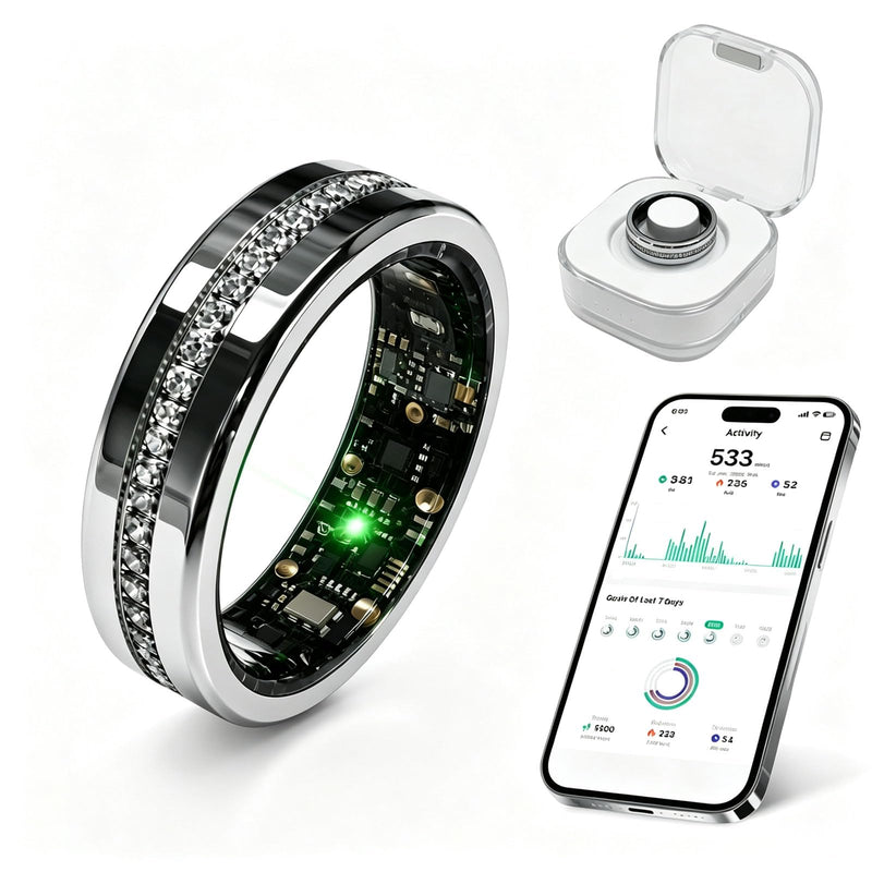Smart Ring for Women & Men, Smart Ring Sleep Tracker, No Subscription