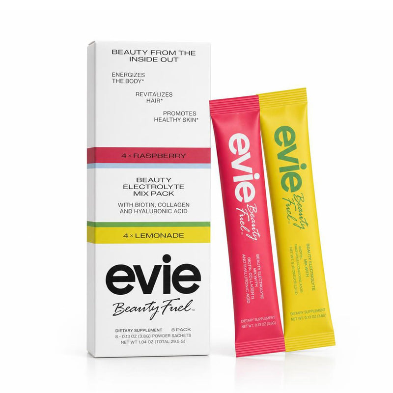 Electrolyte Powder Variety Pack | Collagen, Biotin & Hyaluronic Acid Drink Mix for Glowing Skin, Hair and Nails Raspberry/Lemonade
