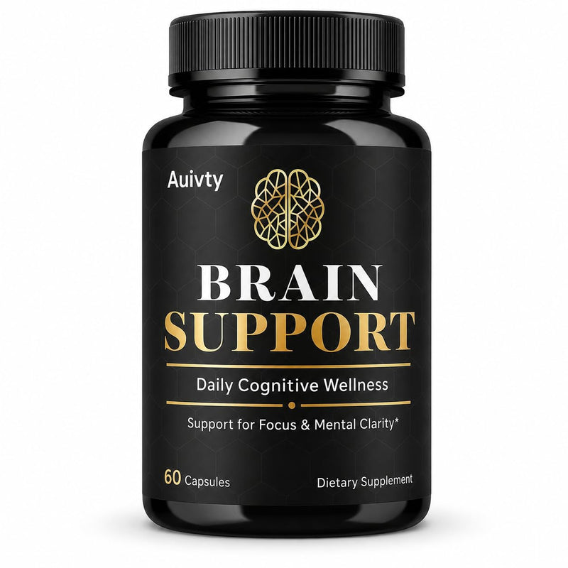 Brain Support Supplement, Herbal & Nutrient Blend for Focus, Mental Clarity & Daily Cognitive Wellness, Brain Health Support Capsules, 60 Count