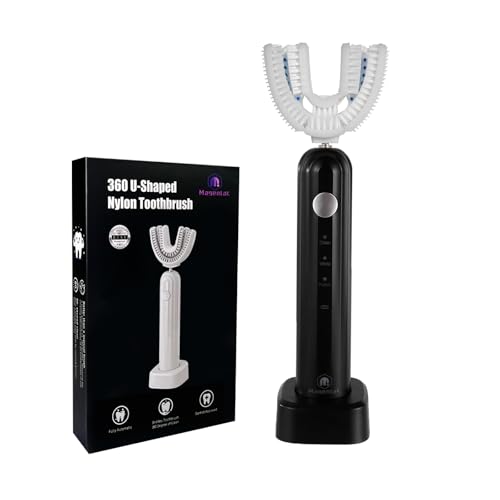 Ultrasonic U-Shaped Electric Toothbrush for Adults, 360° Full Mouth Clean