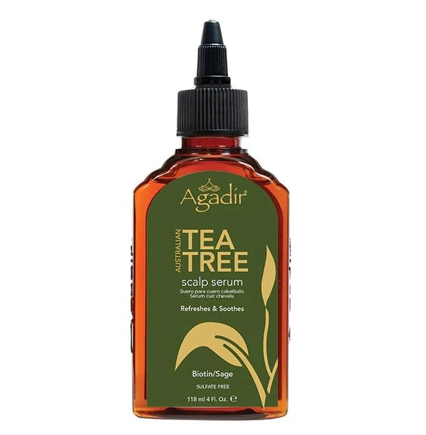 Agadir Australian Tea Tree Scalp Serum with Biotin and Sage, Sulfate Free, 4 fl oz