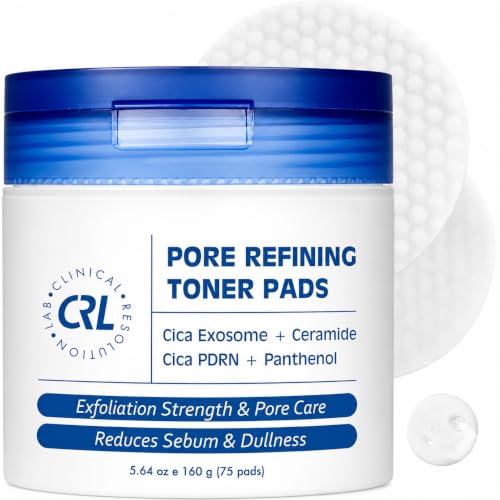 Clinical Resolution Exfoliating Pore Refining Toner Pads for Face, 75 Count 75 Count (Pack of 1)