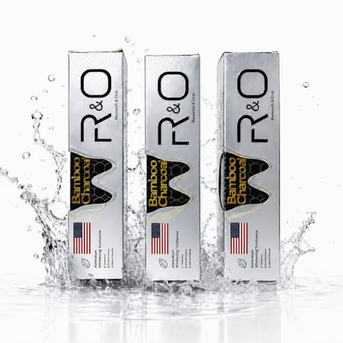 Bamboo Charcoal Whitening Toothpaste, Hydroxyapatite Mint, 3 Pack 3pc