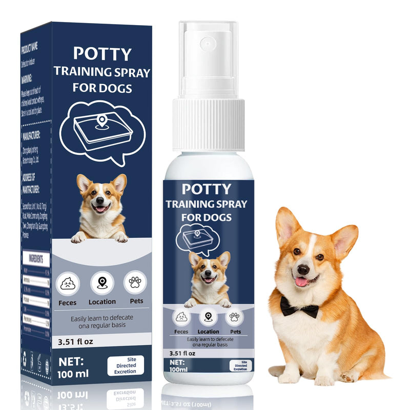 Potty Training Spray for Dogs and Puppies, Housebreaking Attractant Aid for Pee Pads, Artificial Turf, Indoor and Outdoor Potty Areas, (3.51 Fl Oz) 3.51 Oz