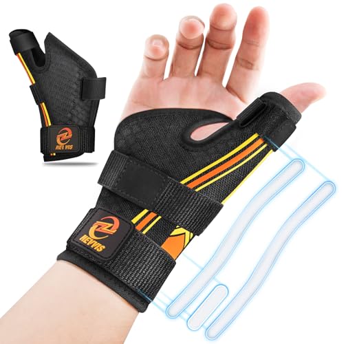 NEVVIS Thumb Brace Right/Left Hand: Ergonomic Thumb Splint, Thumb Spica Splint Right Hand with Wrist Support for Arthritis, De Quervains Tenosynovitis Brace, CMC Joint, Tendonitis, Either Hand (L/XL) L/XL