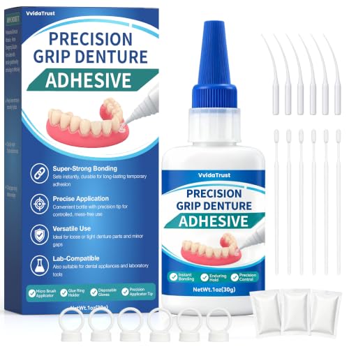 Dental Lab Instant Bonding Dental Glue for Dentures & Lab Tools, 1oz
