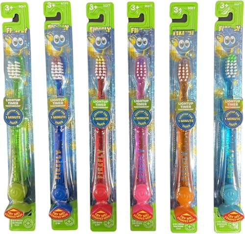 Flashing Light up Timer Toothbrush for Kids with Suction Cup, 12 Count Pack of 1 = 540966N