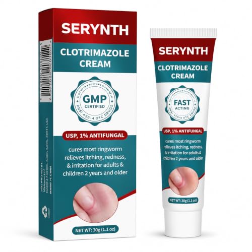 Antifungal Cream Clotrimazole 1%, Athlete's Foot & Ringworm Care, 30g