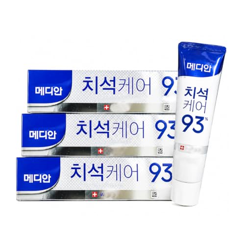 Korean Toothpaste, Refreshing Formula 메디안 Daily Oral Care Toothpaste, 120g, Pack of 3