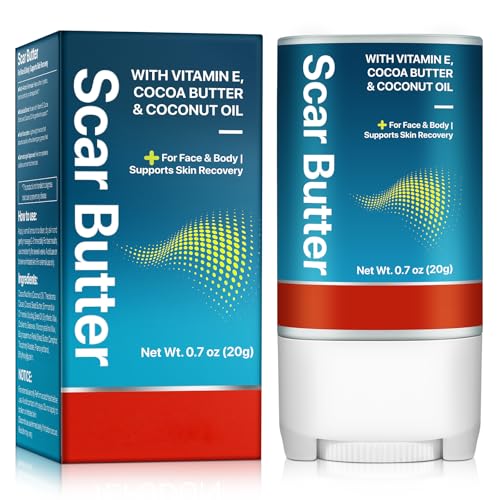 Scar Butter Moisturizer with Cocoa Butter & Coconut Oil, Deep Hydration for Face, Body & Hands, For All Skin Types, 20g