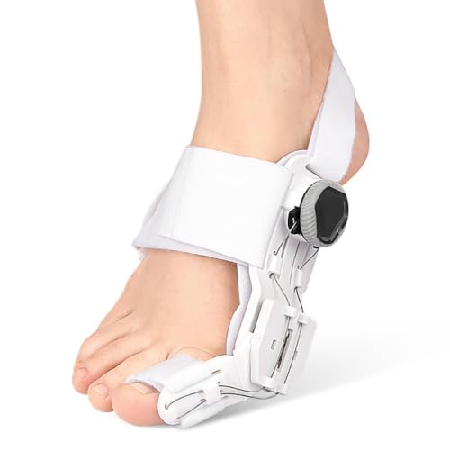 Bunion Corrector with Adjustable Knob, Big Toe Straightener Splint 1 PCS White